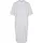 Organic Oversized Kurzarm Midi-kleid White M