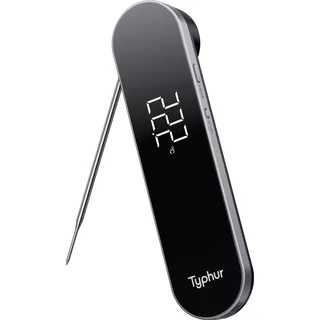 typhur Grillthermometer 25 cm schwarz wasserdicht