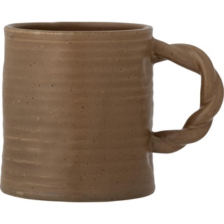 8x Bloomingville, Tasse, Reanna Mug, Brown, Stoneware (500 ml, 1 x)