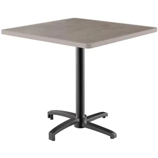 Gastro Outdoor Terrassentisch Rene | klappbar | 70x70 cm | Resalit Beton Hell