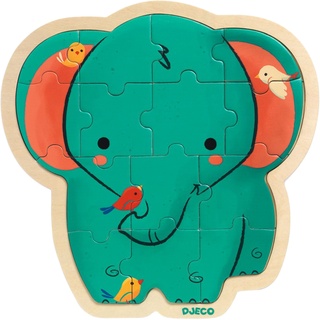 Puzzle Elefant 14-Teilig Aus Holz