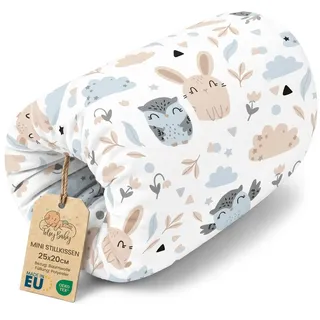 Totsy Baby Stillkissen klein Breastfeeding Nursing Pillow für unterwegs - Stillmuff Armkissen grau