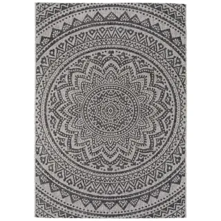 benuta nest Teppich Cleo - Kunstfaser - Outdoor geeignet - Rechteckig & im Style: Geometrisch, Ethno-Style - Pflegeleicht für Wohnzimmer Schlafzimmer | Beige/Braun 80x150 cm