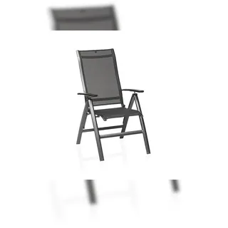 Kettler Legato Curve Silver Line Klappsessel 65 x 69 x 115 cm anthrazit