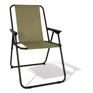 Mojawo Campingstuhl Faltstuhl Stoff Oxfort Olivegrün Klappstuhl Anglerstuhl Regiestuhl Angelstuhl Metall B 57 x T 48 x H 85 cm
