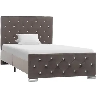 vidaXL Bettgestell 90 x 200 cm Grau