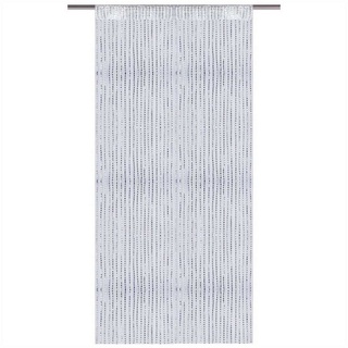 BestLivings Fadenvorhang Metallic-Streifen, Größe: 90x200cm, Farbe: (weiß - perlweiß / 90x200 cm)