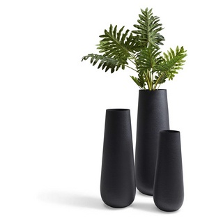 BEST Vase »Lugo«, matt, anthrazit - schwarz