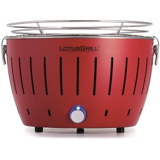 LotusGrill S Small G280 Feuerrot Holzkohle Tischgrill raucharm mit USB-Anschluß