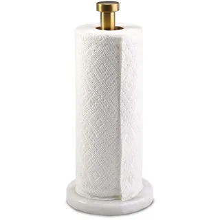 Küchenrollenhalter Stehend, Natürlicher Marmor Küchenpapierhalter φ15x32cm