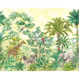 KOMAR Vliesfototapete Jungle Adventure 350 x 280 cm