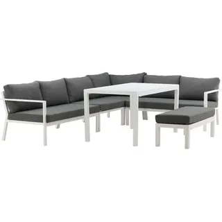 VCM Ramos Loungeset 3 Teile grau/weiß