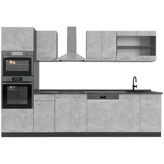 Vicco Küchenzeile R-Line 300 cm Grau