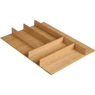 Nobilia Besteckeinsatz, Eiche, Holz, Eiche, massiv, 6 Fächer, 45x4.9x50 cm, Küchenzubehör, Besteckkästen