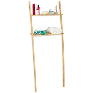 Relaxdays Waschmaschinenregal braun 66,0 x 30,0 x 175,0 cm, 1 St.