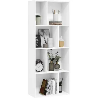 Woltu Bücherregal 60 x 143,5 x 29 cm Weiß