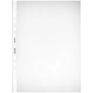 Herlitz Prospekthüllen DIN A4 genarbt 0,05 mm, 100 St.