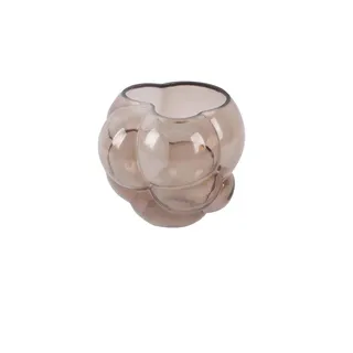 Vase Bubble Hellbraun