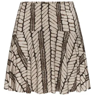 LASCANA Hosenrock Damen Bedruckt Beige/Braun 40