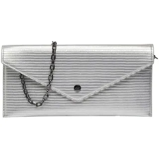 s.Oliver Clutch Leder/Synthetik Silber/White