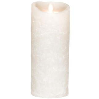 SOMPEX LED-Kerze Flame LED Kerze weiß Frost 23cm (Kerze), mit Timer, Echtwachs, täuschend echtes Kerzenlicht weiß