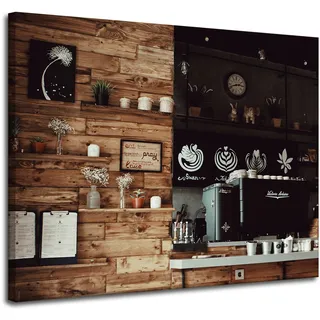 Leinwandbild „holz-retro-küche“, 100 X 80 Cm