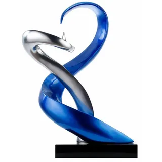 KUNSTLOFT Skulptur, Blau, 45/63 cm,