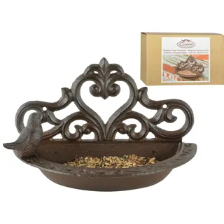 Esschert Design Wandfutterschale Vogel 0 x 0 cm Braun