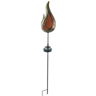 NÄVE Solarleuchte Kunststoff, Metall spritzwassergeschützt Dämmerungssensor 4 lm bronze
