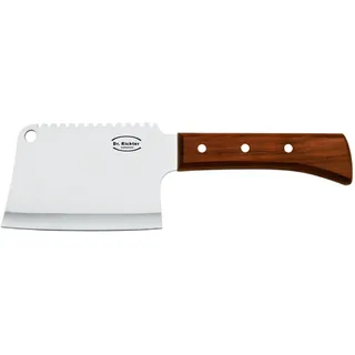 Chinesisches Hackmesser (Langer Griff) - Qualitätsprodukt von Dr. Richter (Klingenlänge: 13 cm, Edelstahl)