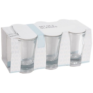 Spetebo Schnapsglas Glas Schnapsgläser im 6er Set - 40 ml, Glas, Shotgläser mit 4cl Fassungsvermögen weiß