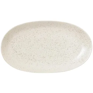 Broste Copenhagen Nordic Vanilla Platte oval L 17 x 30 cm