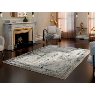 OCI DIE TEPPICHMARKE MANCHESTER DELMONT Designer-Teppich 120 x 170 cm creme/anthrazit/gold