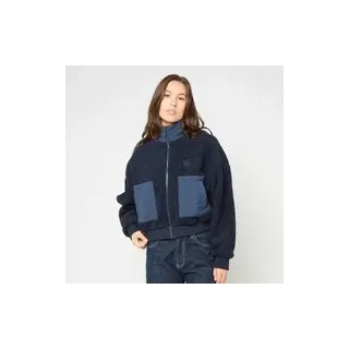 OG Crop Teddy Bomber Jacket Blau S