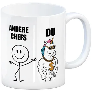 speecheese Tasse Cooles Chef-Einhorn mit Dollarzeichen Kaffeebecher