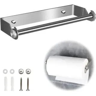Papierhandtuchhalter, Küchenrollenhalter, Wandpapierspender, Aluminiumfolienspender Für Papier Und Folie, Wand-küchenrollenhalter Mit Abwickelfunktion (graue Farbe).