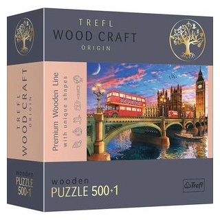 Trefl Puzzle 20155 Palast von Westminster, Big Ben, Holzpuzzle, ab 12 Jahre, 500+1 Teile