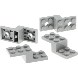 4x Lego Winkel Platte 5x2x1 1/3 neu-hell grau Winkelträger Stein 6028811 11215 - Grau
