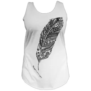 PANASIAM Crop-Top Simple Top Bangkok Print-Design weiß M