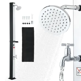 Vevor Solardusche Schwarz/Silber 35 L