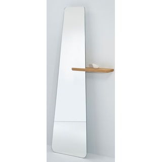 Casa Padrino Designer Standspiegel mit Regal 71 x 14 x H. 170 cm - Luxus Qualität