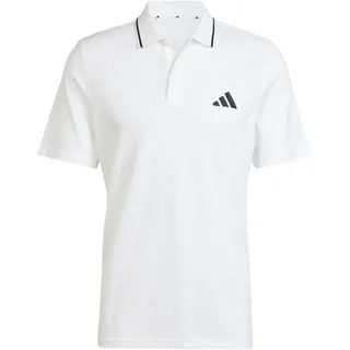 adidas Essentials Small Logo Piqué Poloshirt Weiß/Schwarz 2XL