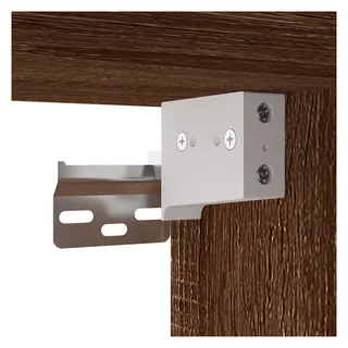 vidaXL TV-Wandschränke 2 Stk. 40x34,5x60 cm Braun Eichen-Optik Holz