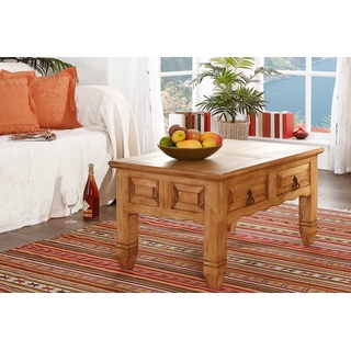 Couchtisch Wohnzimmertisch MEXICO, Landhausstil aus Mexiko, Pinie Massivholz Möbel