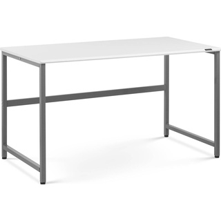 Fromm & Starck, Schreibtisch, Schreibtisch Computertisch Bürotisch Arbeitstisch 120 x 60 cm weiß/grau (120 x 60 cm)