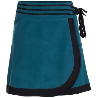 Vishes - Alternative Bekleidung - Thermorock Warmer Damen Winterrock kurz Wickelrock aus ECO-Fleece türkis - Einheitsgröße