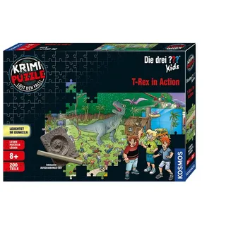 KOSMOS - Krimi-Puzzle: Die drei ??? Kids - T-Rex in Action