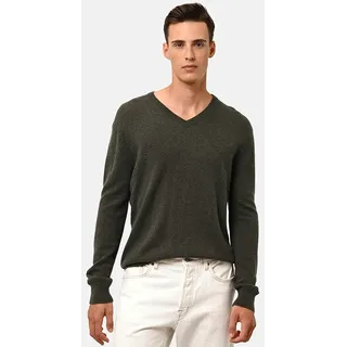 Just Cashmere Kaschmir-Pullover "Walt" in Dunkelgrün - XXL