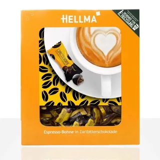 Hellma Espresso-Bohne in Zartbitterschokolade Schokolade 380 St.