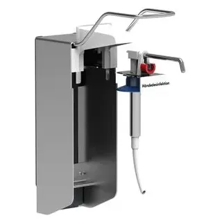 CWS Desinfektionsspender MediLine 718V, lang, Wandmontage, mit Armhebel, aus Metall, 500ml